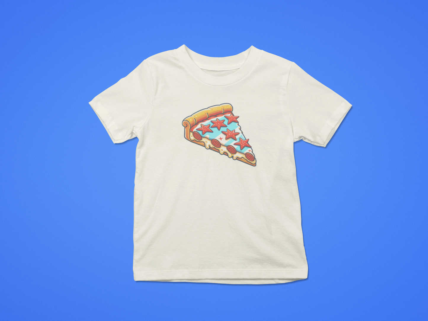 Chicago Style Pizza Flag Adult Tee