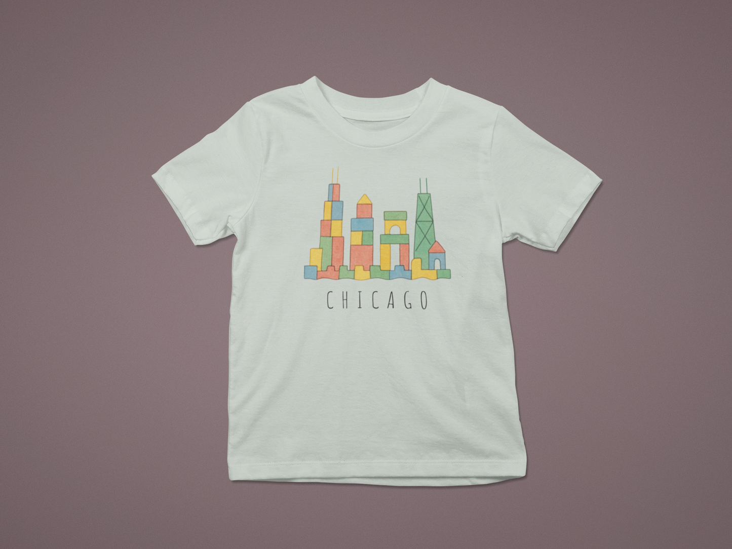 Chicago Skyline Toddler Tee– Block City Design