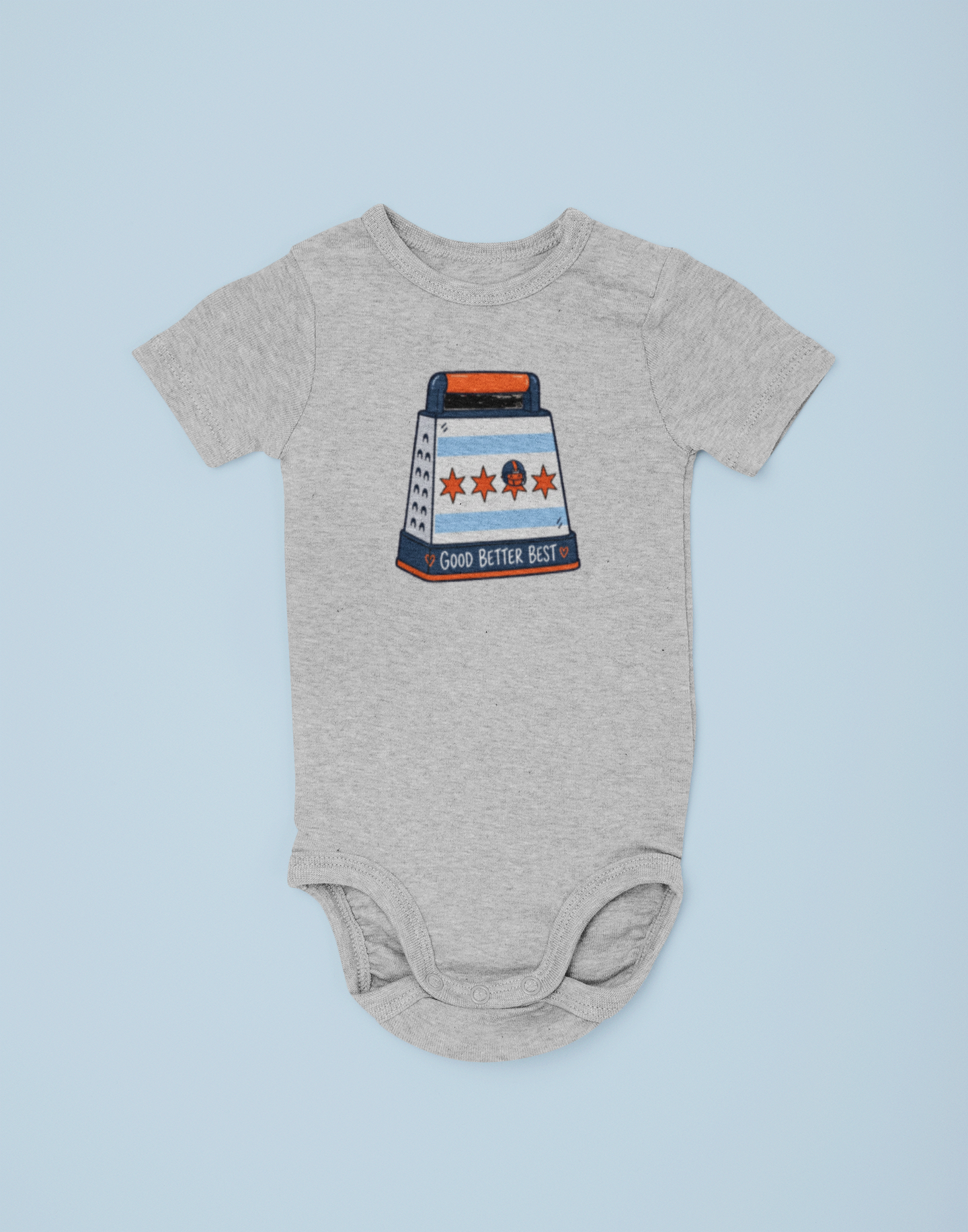 Bears Good Better Best Cheese Grater Baby Onesie