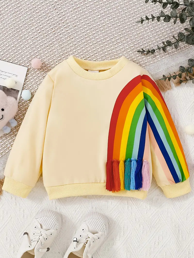 Toddler rainbow outlet sweatshirt