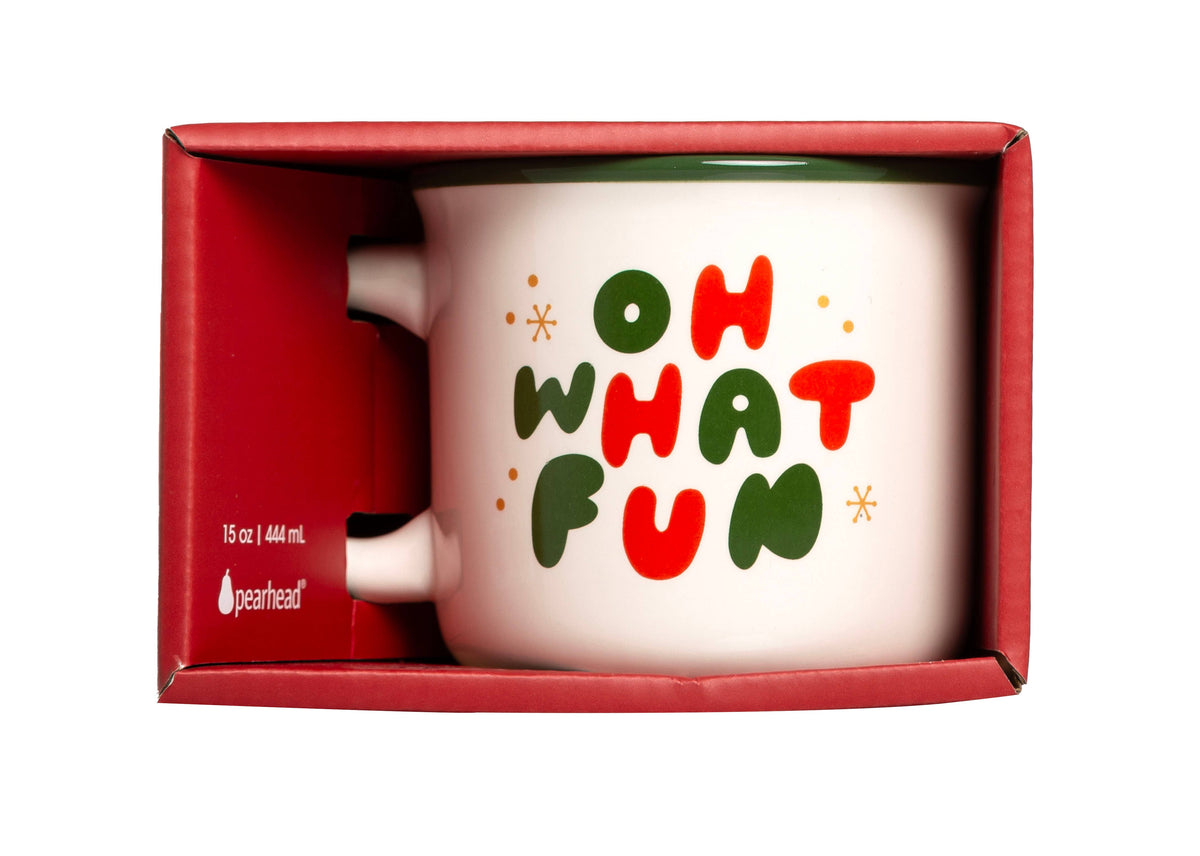 "Oh What Fun" Christmas Camper Mug