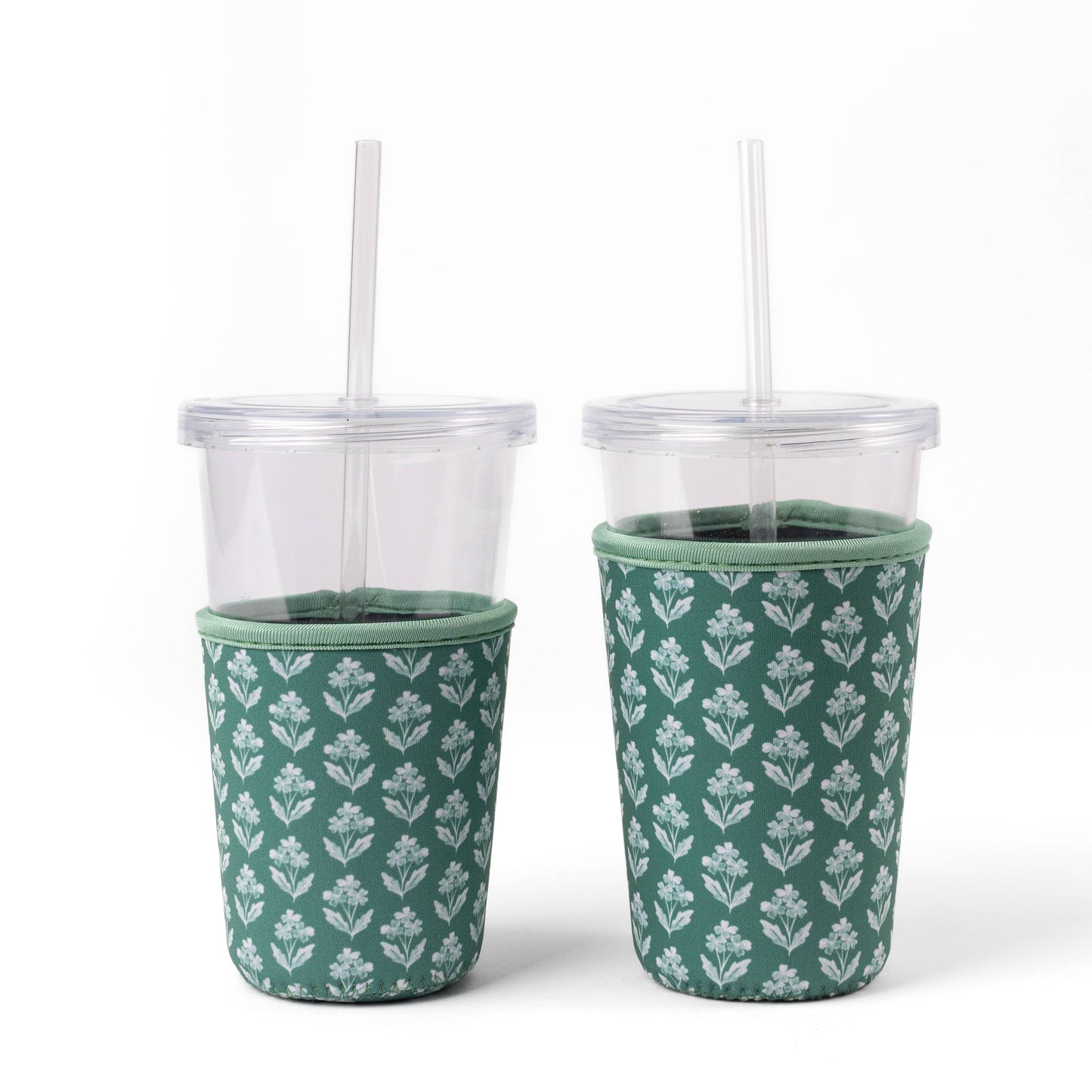 Floral Drink Sleeve | Iced Coffee Koozie | Drink Cover