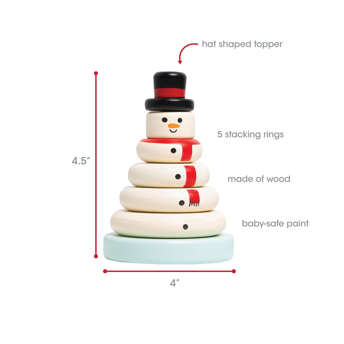 Snowman Stacking Toy