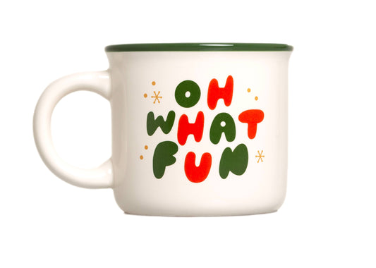 "Oh What Fun" Christmas Camper Mug