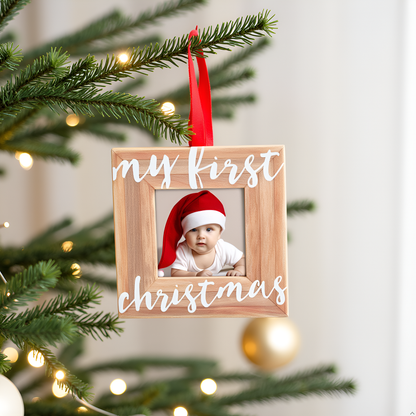 My First Christmas Photo Frame Ornament