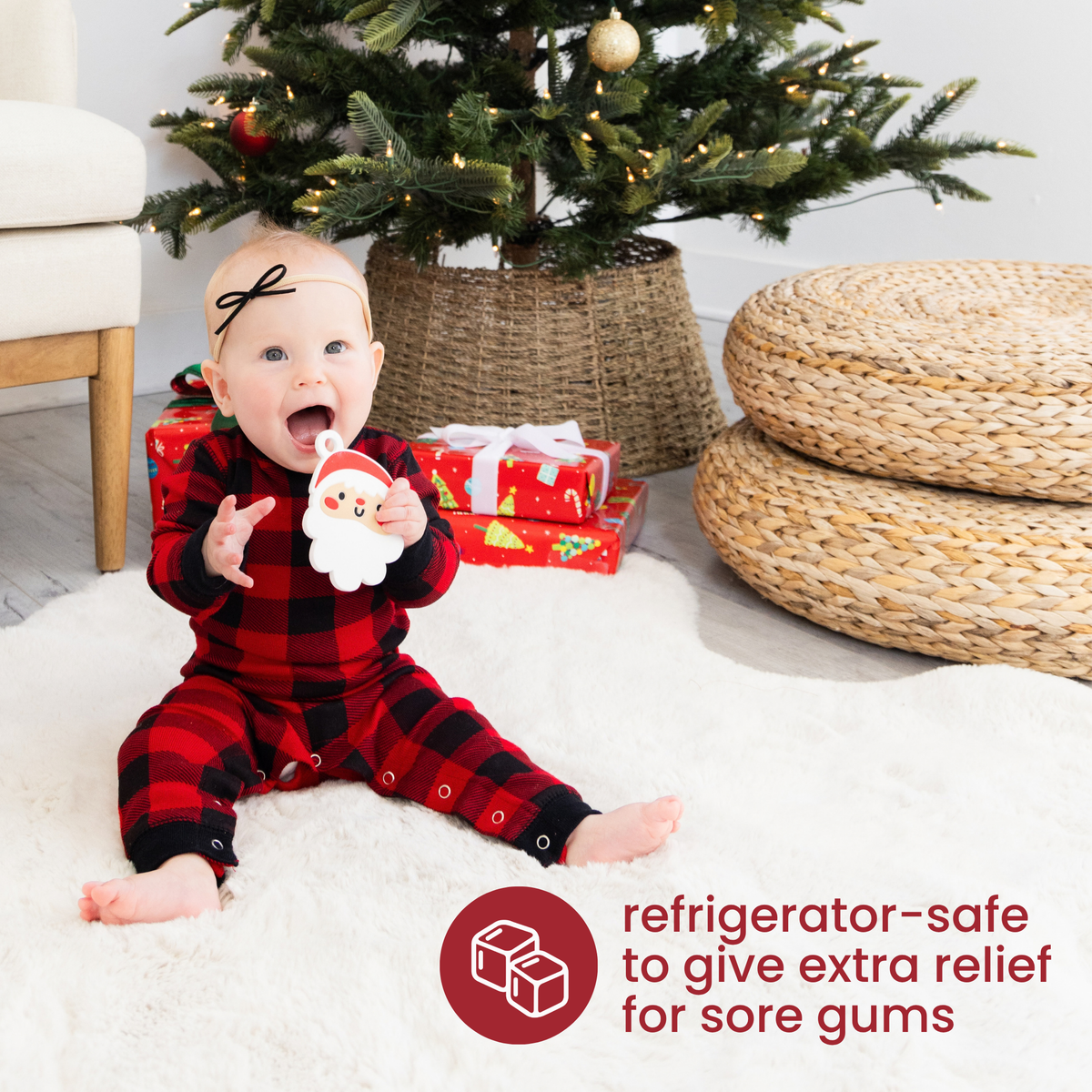 Santa Silicone Baby Teether