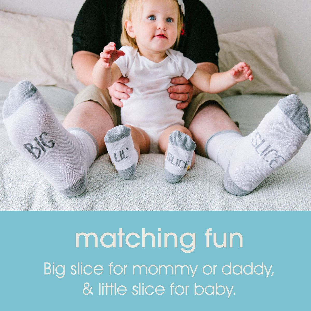 Daddy & Me Matching Pizza Sock Set