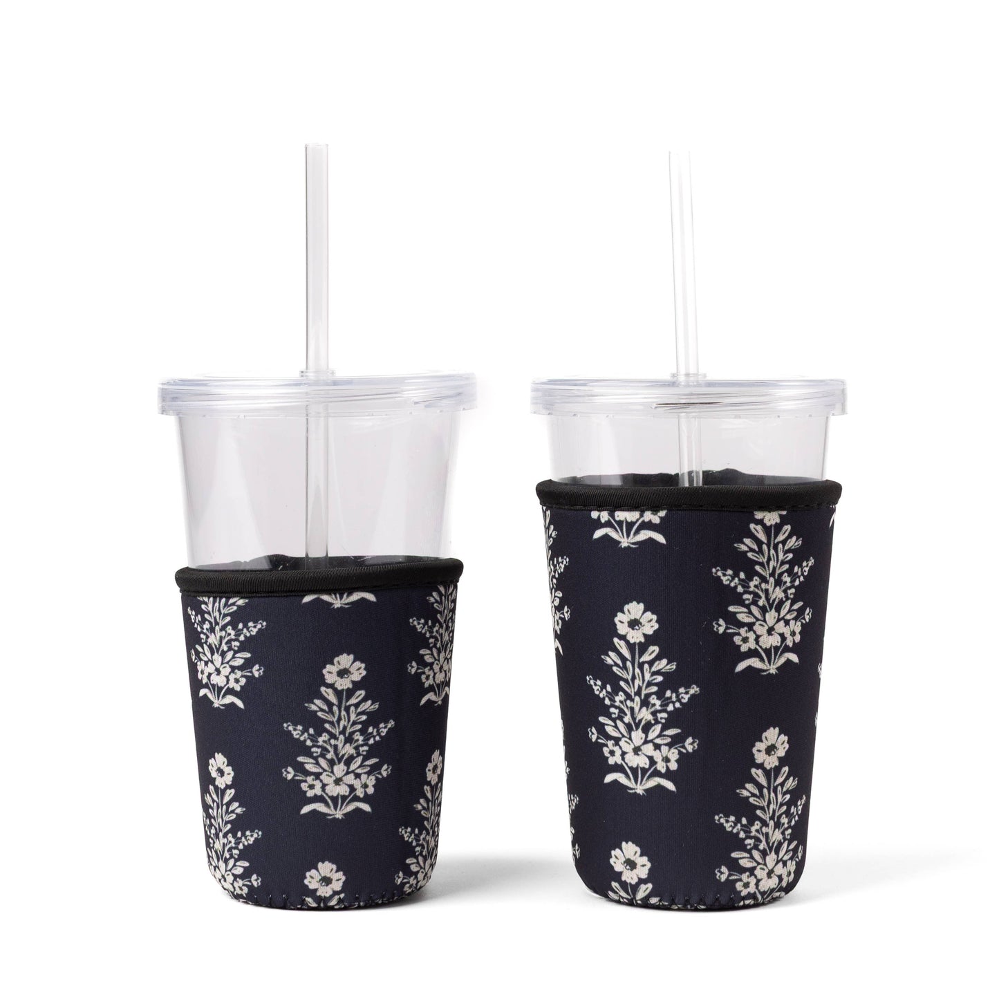 Floral Drink Sleeve | Iced Coffee Koozie | Drink Cover