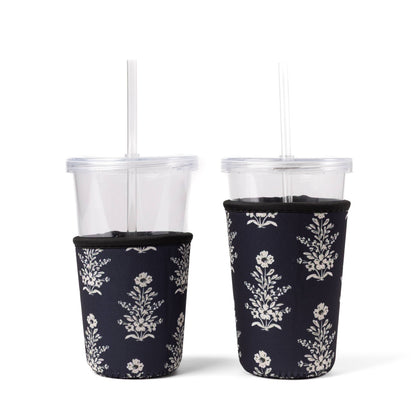 Floral Drink Sleeve | Iced Coffee Koozie | Drink Cover