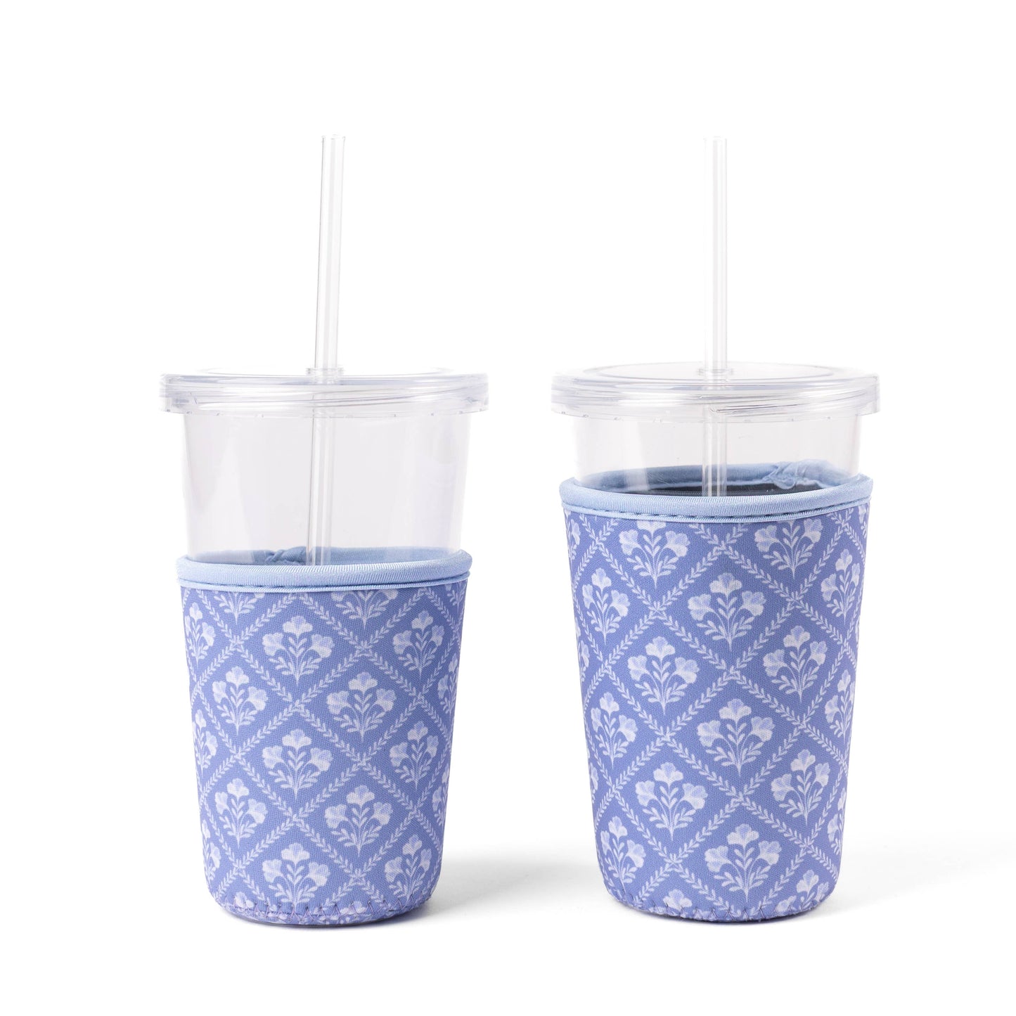 Floral Drink Sleeve | Iced Coffee Koozie | Drink Cover