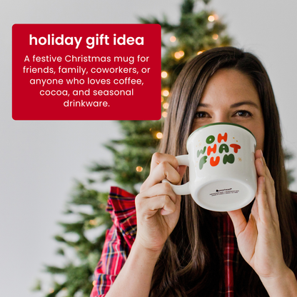 "Oh What Fun" Christmas Camper Mug