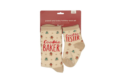 Cookie Baker & Tester Matching Sock Set