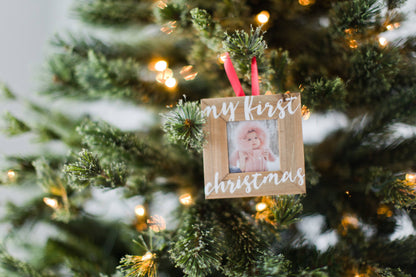 My First Christmas Photo Frame Ornament