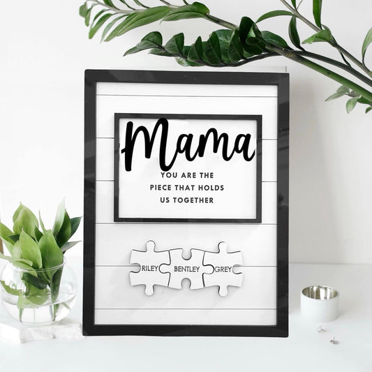 Mother's Day Puzzle Piece Frame