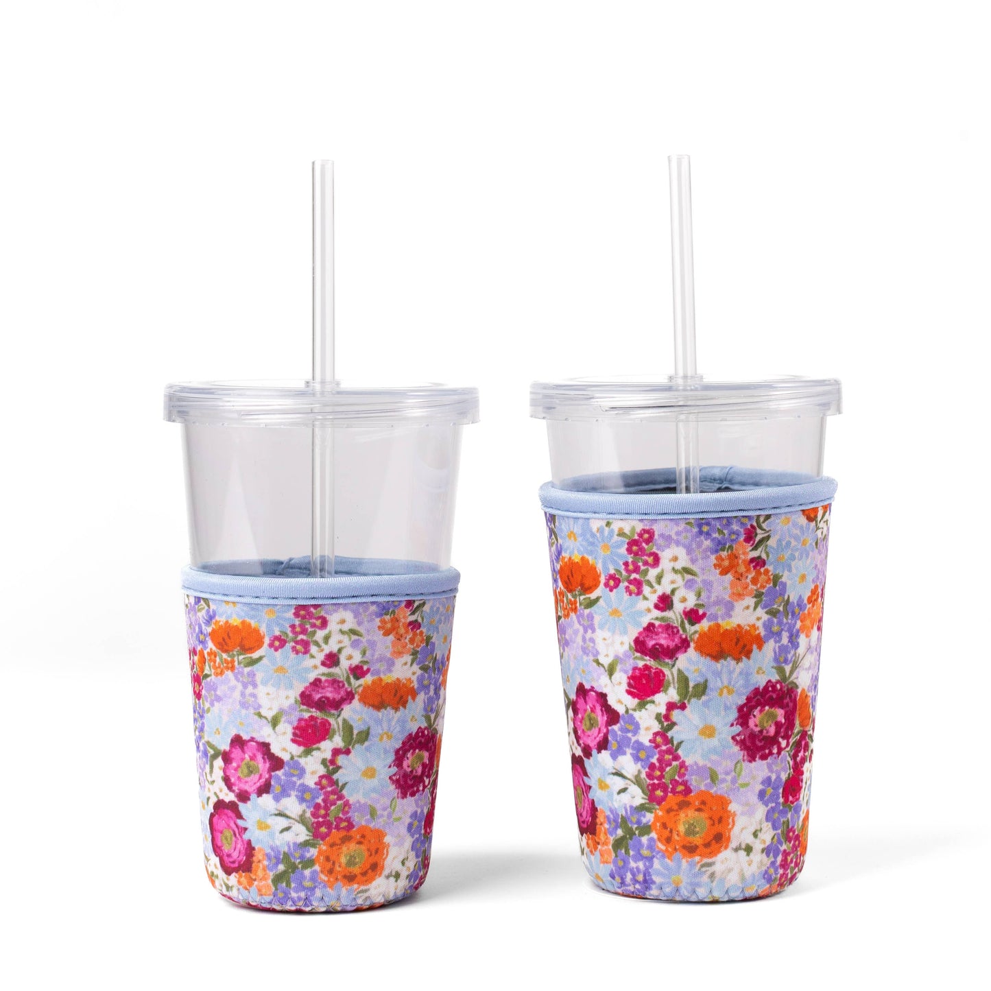 Floral Drink Sleeve | Iced Coffee Koozie | Drink Cover