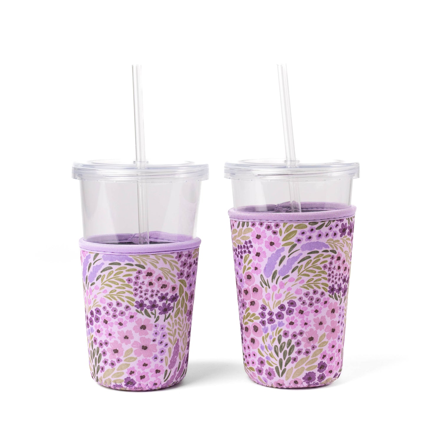 Floral Drink Sleeve | Iced Coffee Koozie | Drink Cover