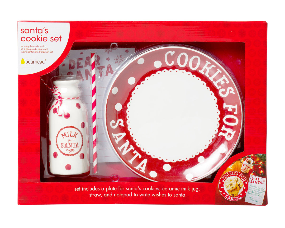 Cookies for Santa Plate, Milk Jug & Letter Set