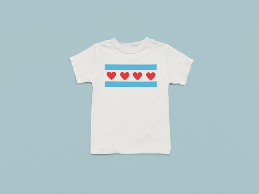 Chicago Hearts Tee