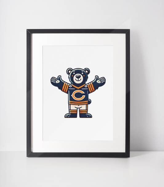 Chicago Bears Bear Wall Art