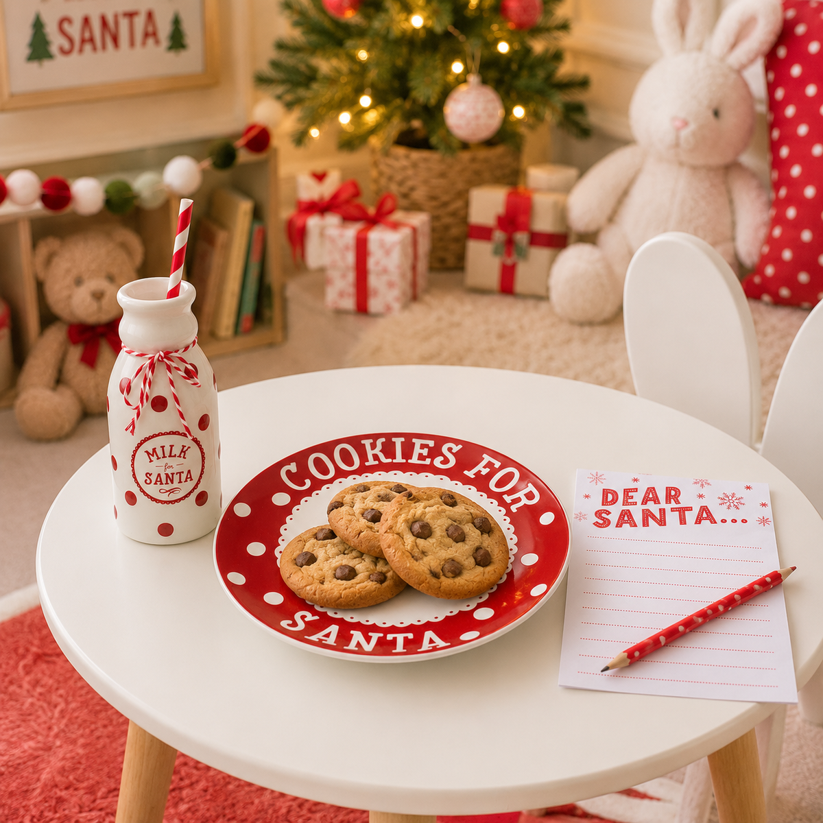 Cookies for Santa Plate, Milk Jug & Letter Set
