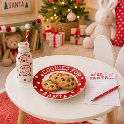Cookies for Santa Plate, Milk Jug & Letter Set