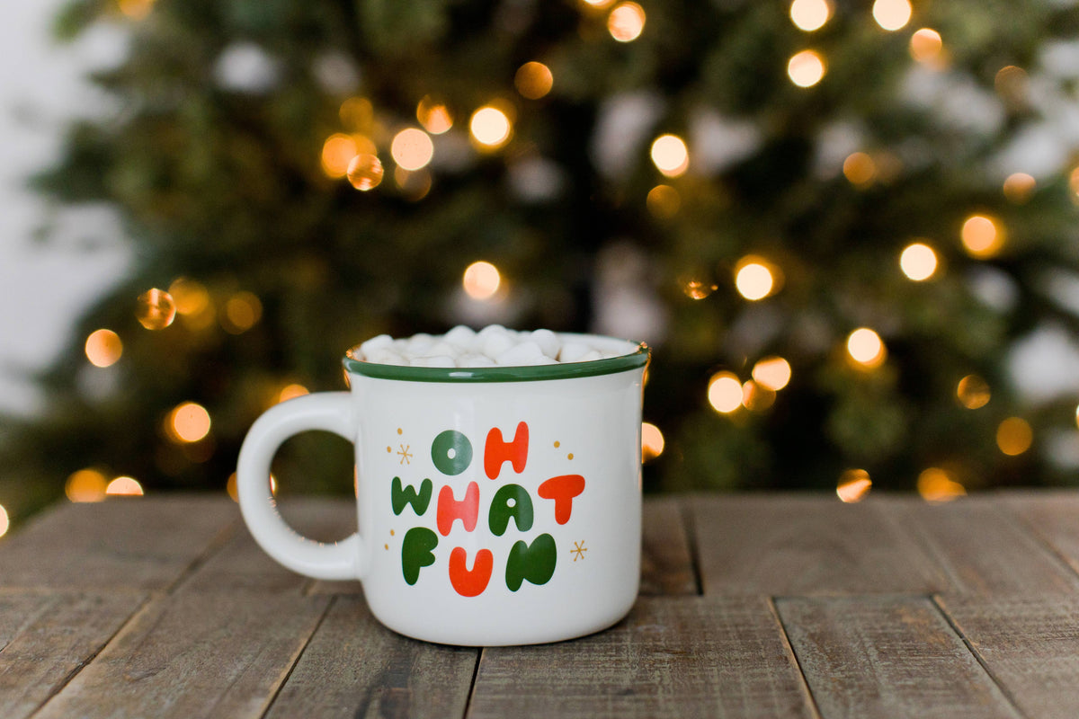 "Oh What Fun" Christmas Camper Mug