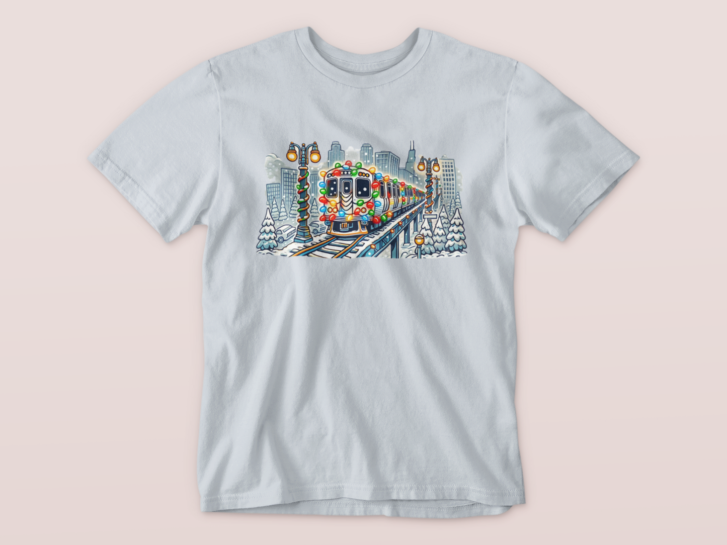 L Holiday Train Toddler Tee