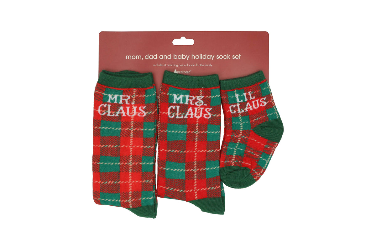 Christmas Family Sock Set (Set of 3)