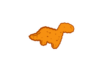 Dino Nugget Sticker