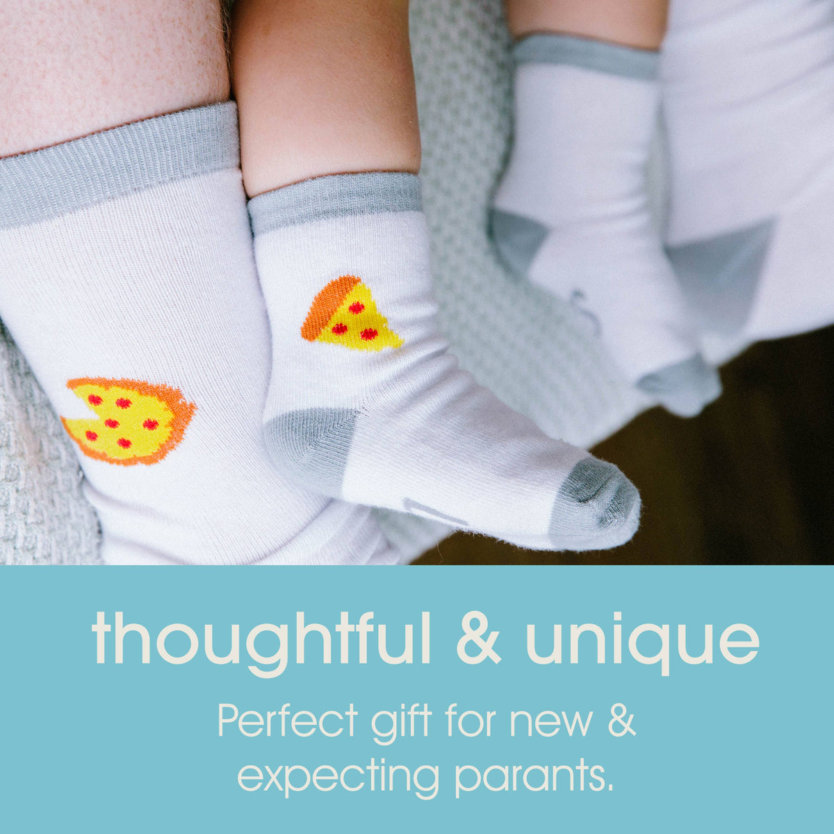 Daddy & Me Matching Pizza Sock Set