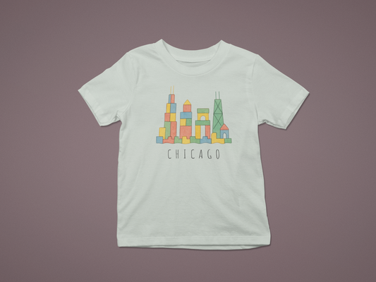 Chicago Skyline Toddler Tee– Block City Design