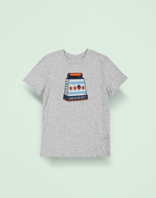Bears Good Better Best Cheese Grater Tee