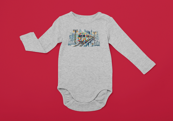 Holiday "L" Train Onesie