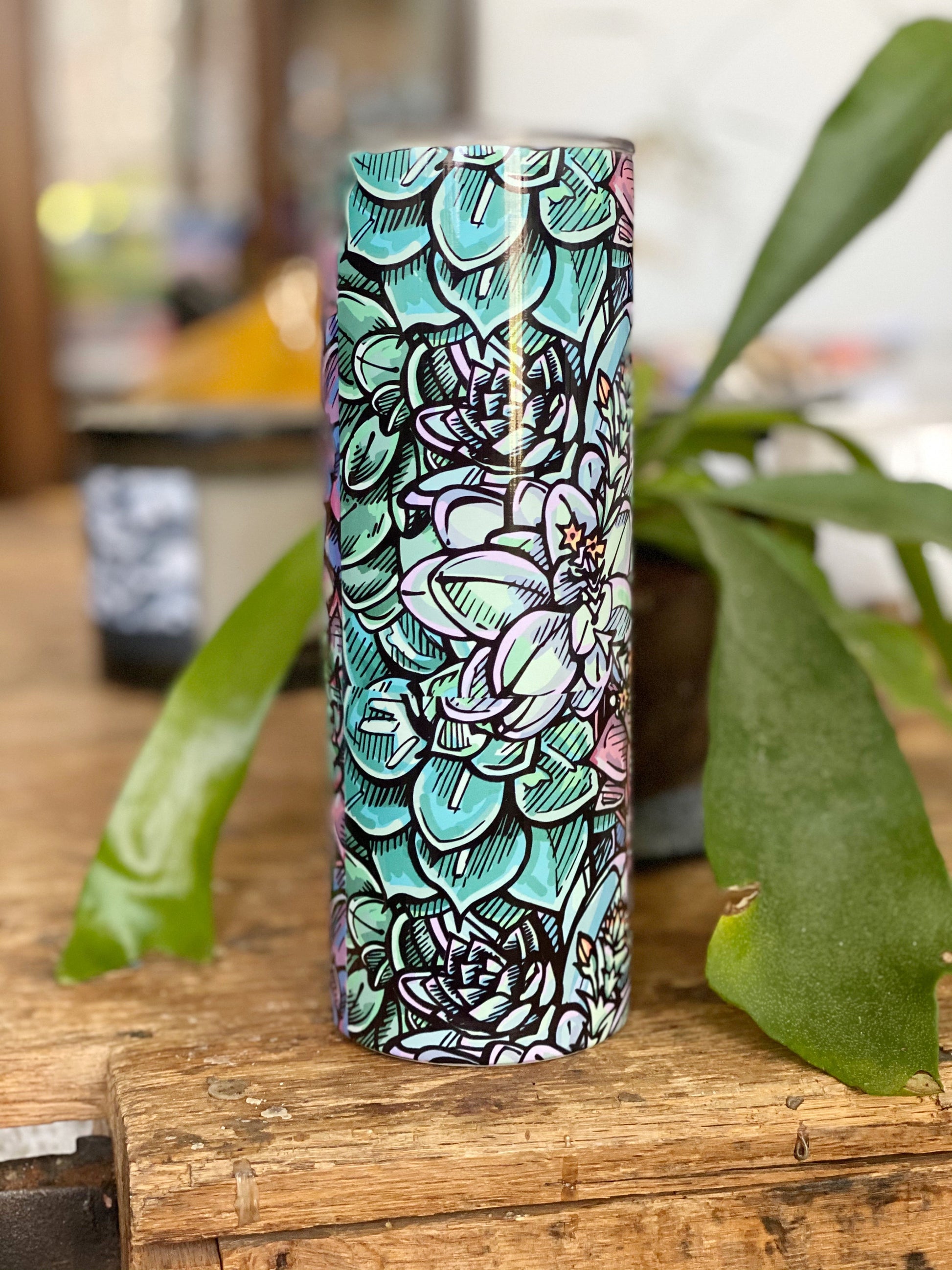 succulent tumbler Succulent tumbler