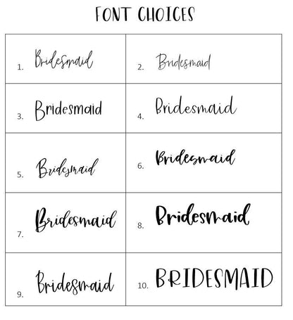Bridesmaid and Bachelorette Tumblers