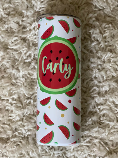 Watermelon tumbler - personalized tumbler - summer vibes - summer - yacht rock - summer - gift - beach tumbler