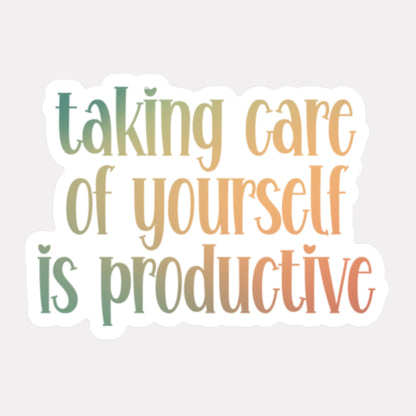 Self Care Sticker